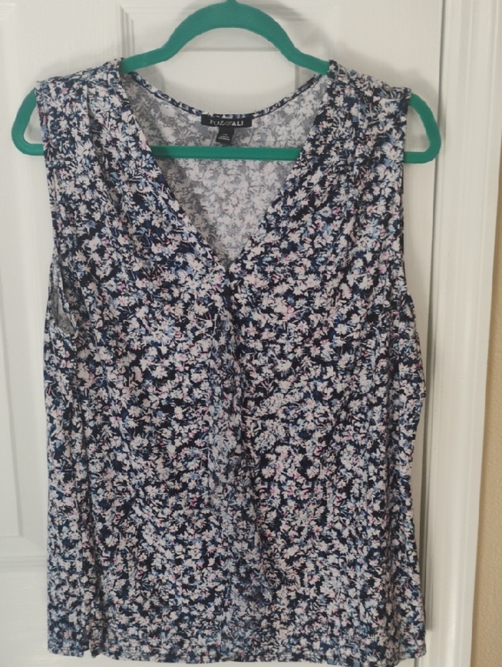 Roz & Ali Sleeveless Blouse Size XL